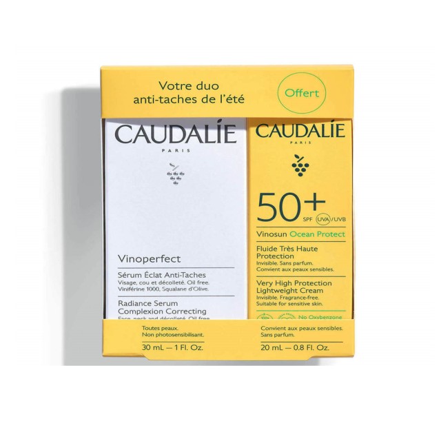 Caudalie Set Vinoperfect Serum 30ml + Δώρο Vinosun Ocean Protect Very High Protection Lightweight Cream Spf50+ 20ml
