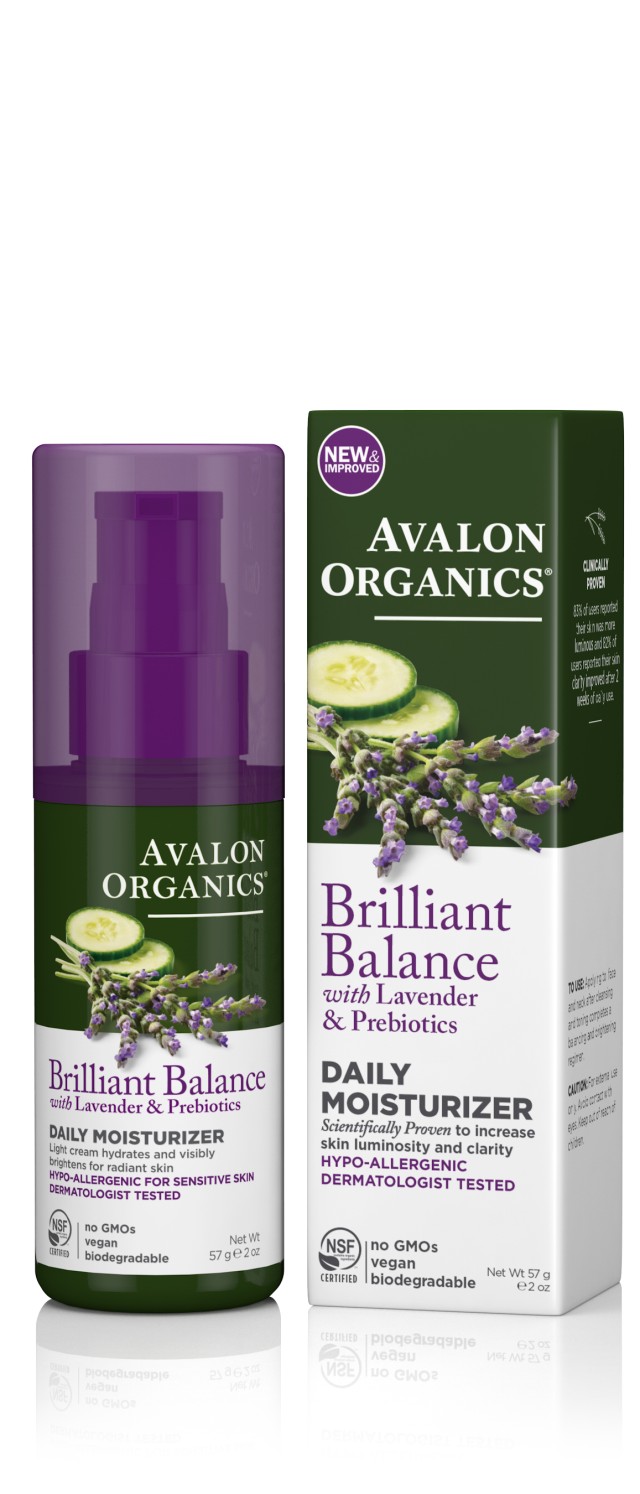 Avalon Organics Brilliant Balance Daily Moisturizer with Lavender & Prebiotics 57g
