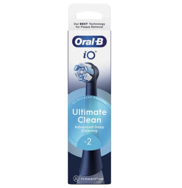 Oral-B Ανταλλακτικές Κεφαλές iO Ultimate Clean Black 2τμχ