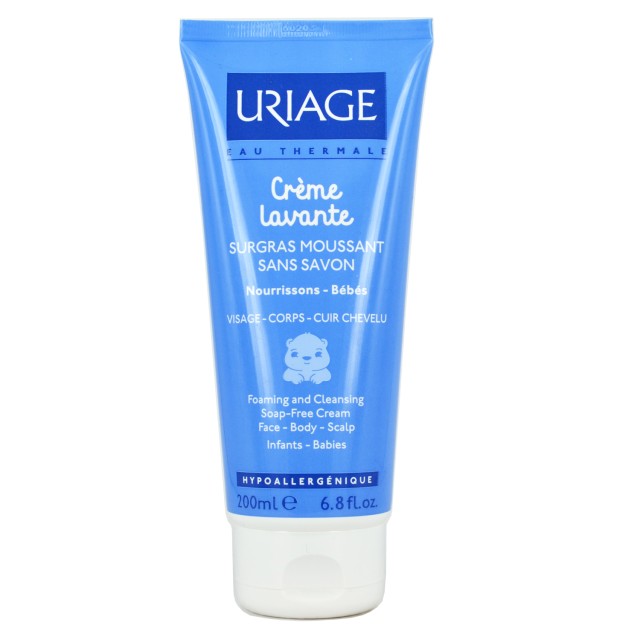 Uriage Creme Lavante Foaming and Cleansing Soap Free Cream 200ml