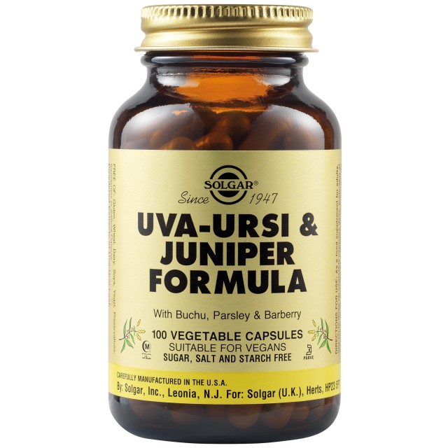 SOLGAR UVA URSI JUNIPER FORMULA 100VCAP
