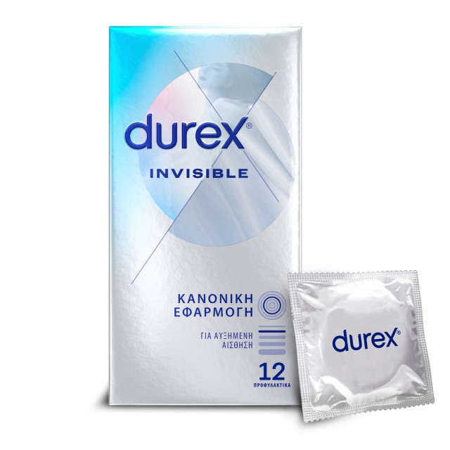 Durex Invisible για Αυξημένη Αίσθηση 12τμχ