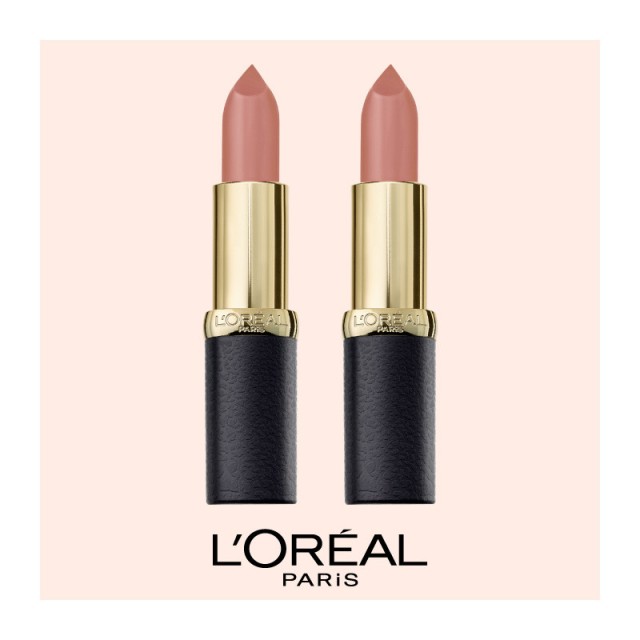 L'Oreal Paris Set Color Riche Matte Lipstick 633 Moka Chic Duo Pack