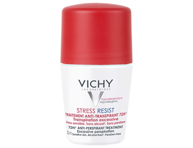 VIichy Deodorant Stress Resist Εντατικη Αποσμητικη Φροντιδα 72h - Roll-on 50ML