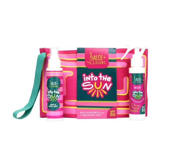Aloe+ Colors Set Into The Sun Sunscreen Body SPF50 Αντηλιακή Κρέμα Σώματος 100ml + Hair and Body Mist 100ml