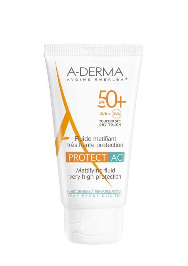 ADERMA PROTECT AC Fluide matifiant visage SPF50+ 40ml