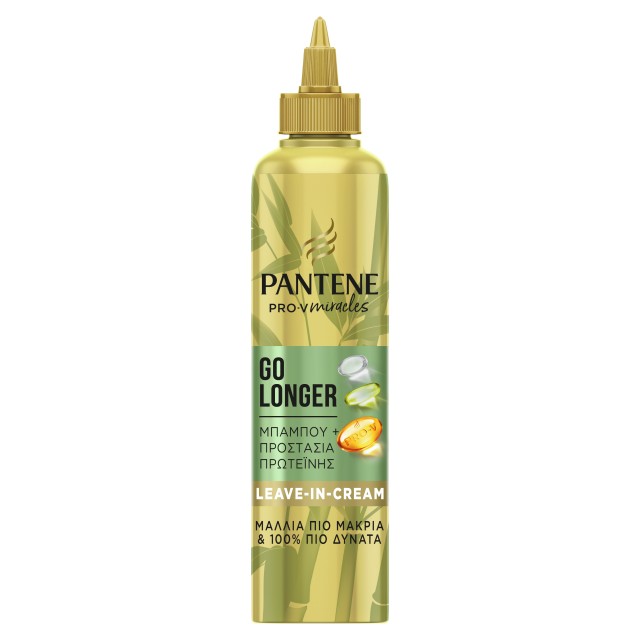 Pantene Pro-V Miracles Go Longer Conditioner (Μαλακτική Κρέμα) Προστασίας Πρωτεΐνης Χωρίς Ξέβγαλμα Με Μπαμπού 270ml