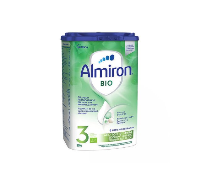 Nutricia Almiron BIO 3 Βιολογικό Νηπιακό Ρόφημα Γάλακτος από τον 12 μήνα 800gr