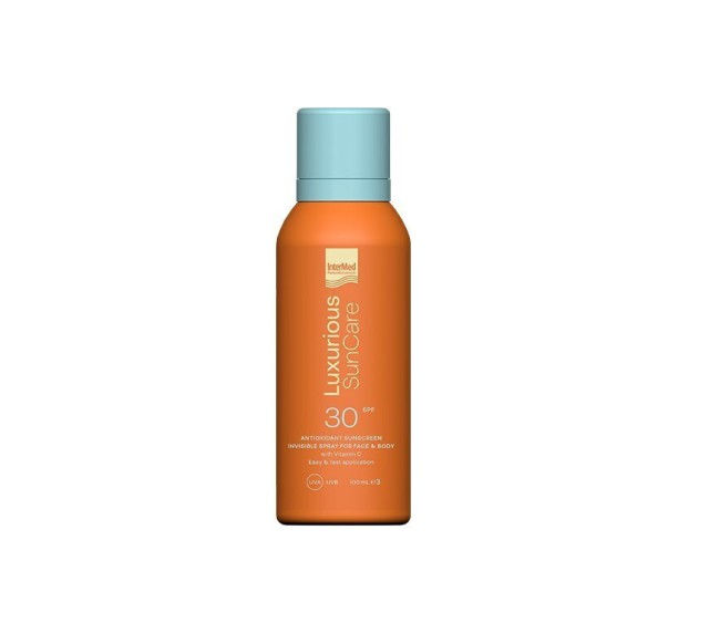 Intermed Luxurious SunCare SPF30 Antioxidant Sunscreen Invisible Spray for Face and Body 100ml