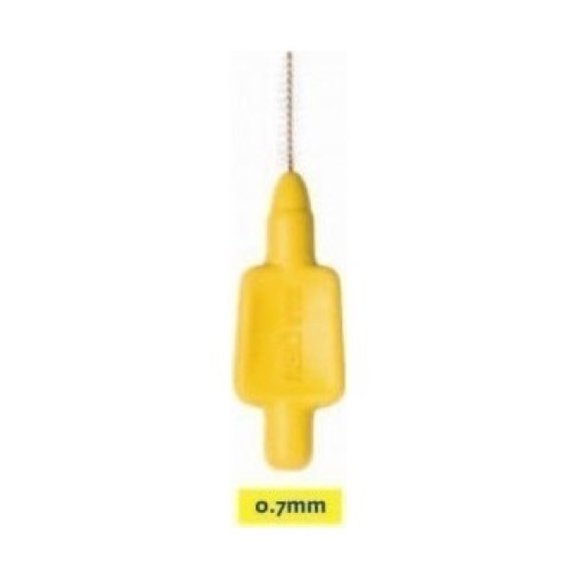 Inaden Interdental Brush 0.7mm Κίτρινα Μεσοδόντια Βουρτσάκια 8τμχ