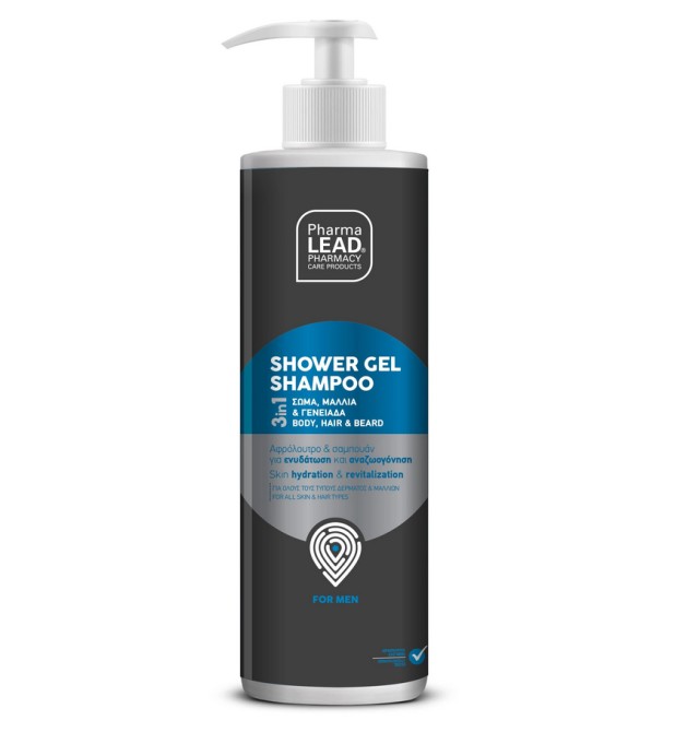 Pharmalead Men Ανδρικό Αφρόλουτρο & Σαμπουάν 3σε1 500ml