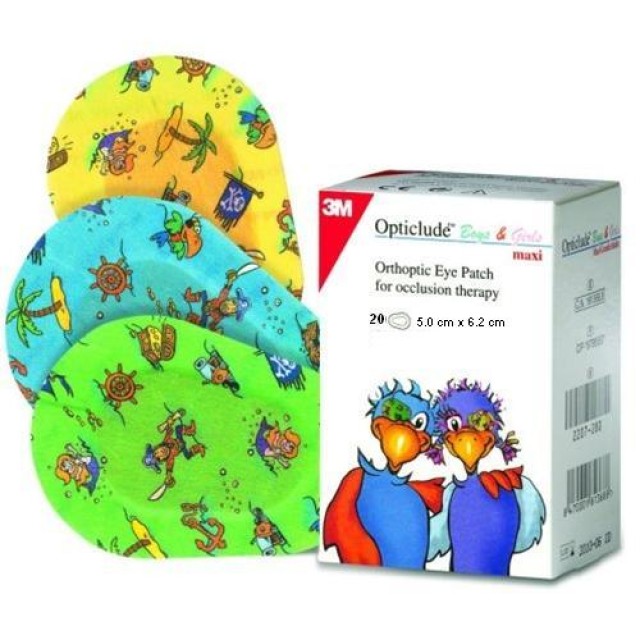 3M Opticlude Mini Boys and Girls Eye Patches 5.0cm x 6.2cm 20τμχ