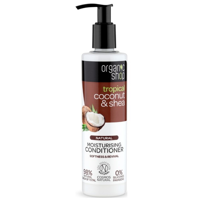 Organic Shop Coconut & Shea Moisturising Conditioner Μαλακτικό Ενυδάτωσης 280ml