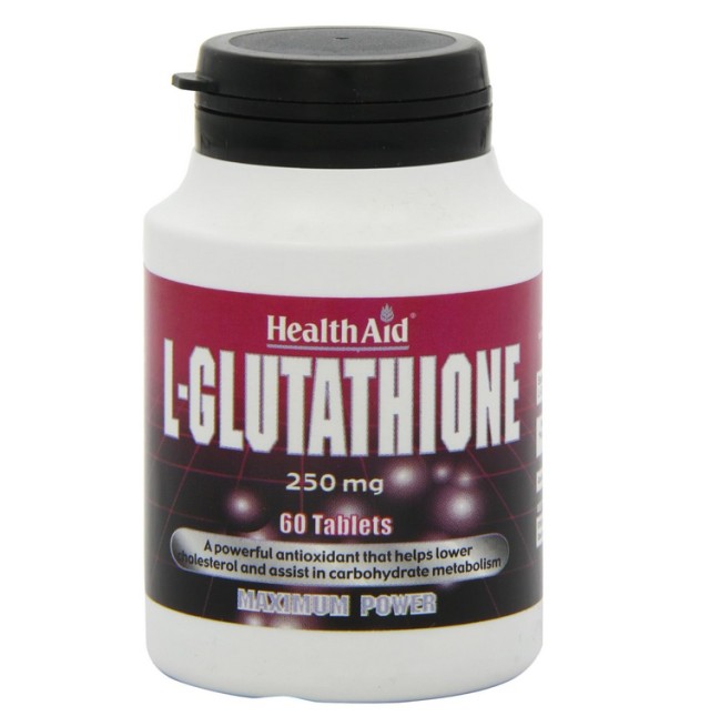 Health Aid L-Glutathione Maximum Power Food Supplement 250mg 60Tabs