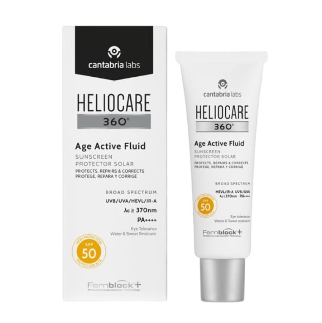 Heliocare 360 Age Active Fluid SPF50+ Αντηλιακό Προσώπου 50ml