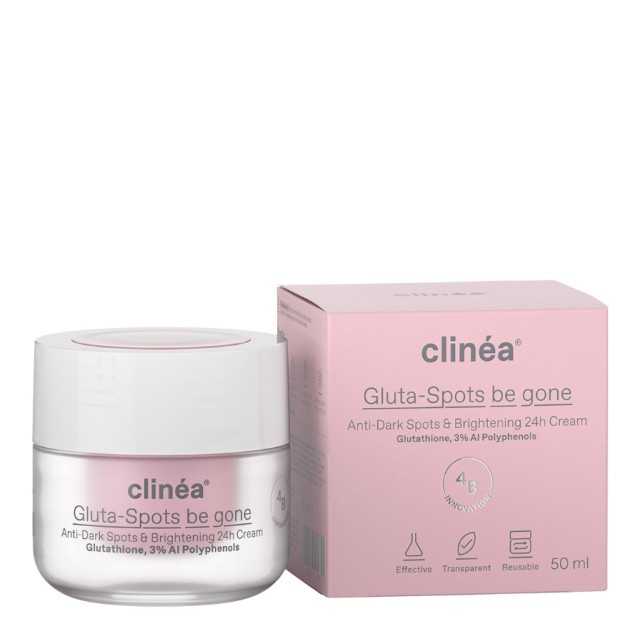 Clinea Gluta-Spots Be Gone Anti-Dark Sport & Brightening 24h Cream 24ωρη Κρέμα Κατά των Κηλίδων & της Υπερμελάγχρωσης 50ml