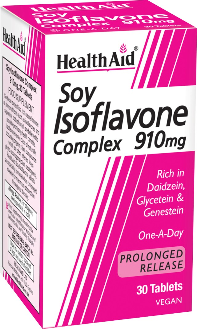 Health Aid SOYA ISOFLAVONES COMPLEX 910MG VEGETARIAN TABLETS 30'S