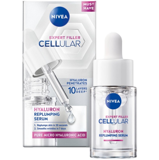 Nivea Cellular Replumping Ορός Επαναφοράς Όγκου 15ml