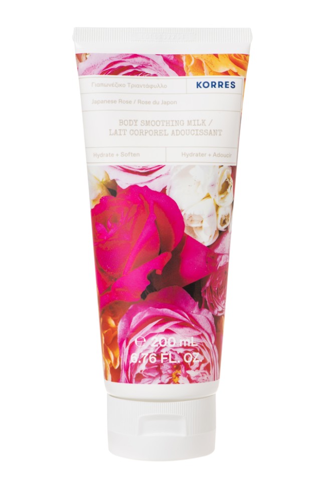 Korres Body Smoothing Milk Ενυδατικό Γαλάκτωμα Σώματος Γιαπωνέζικο Τριαντάφυλλο 200ml