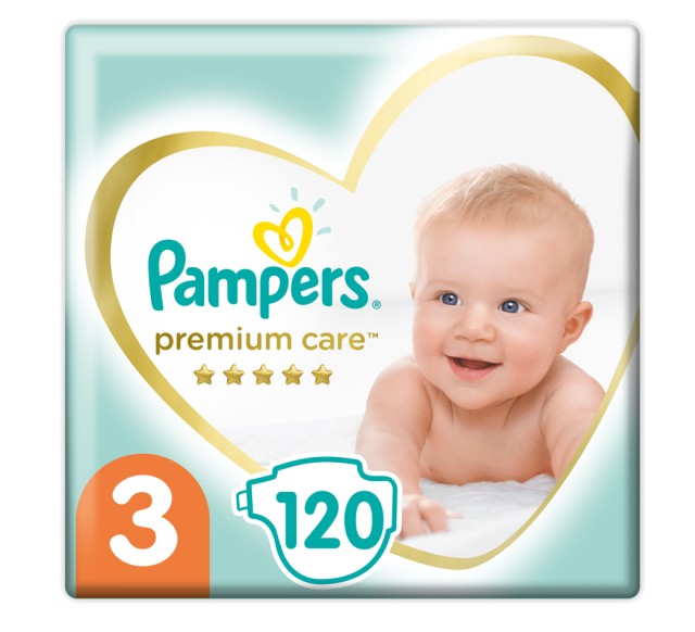 Pampers Premium Care No.3 (5-9kg) 120 Πάνες