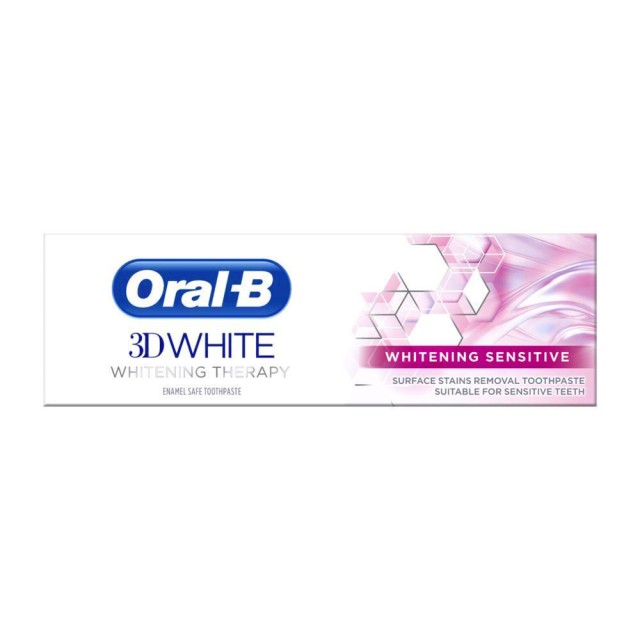 ORAL-B 3D White Whitening Therapy Toothpaste για Λεύκανση & Ευαίσθητα Δόντια 75ml