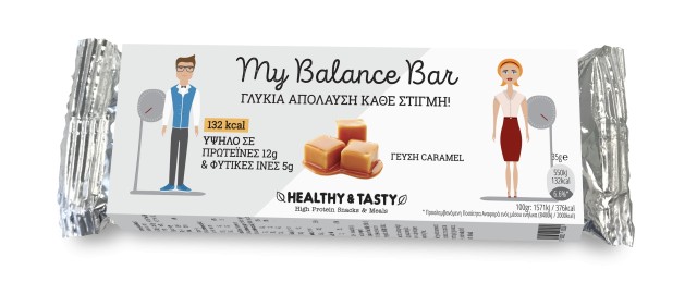 Power Health Healthy & Tasty My Balance Bar με Γεύση Καραμέλα 35gr