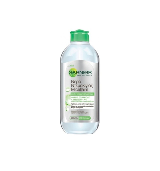 Garnier Skin Active Micellaire Water Cleansing για Mικτή - Λιπαρή Επιδερμίδα 400ml