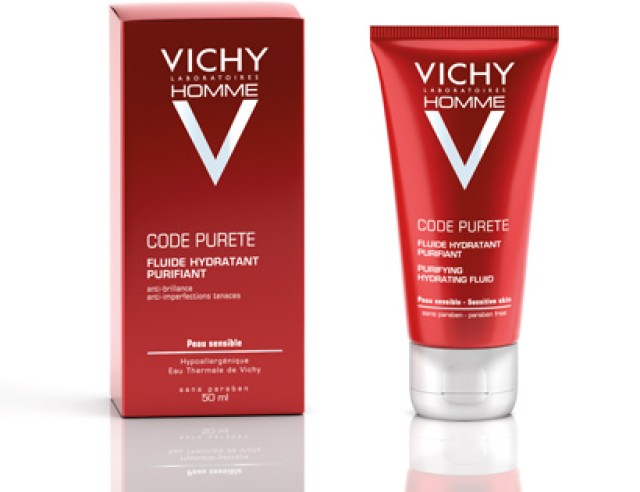 VICHY HOMME CODE PURETE FLUIDE HYDRATANT PURIFIANT 50ML