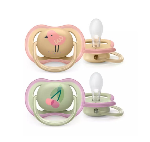 Avent Philips Ultra Air SCF085/13 Ορθοδοντικές Πιπίλες για Κορίτσια 0-6m 2τμχ