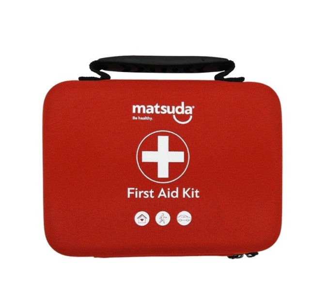 Matsuda First Aid Kit Κενό Φαρμακείο Πρώτων Βοηθειών Κόκκινο σε Τσαντάκι 1τμχ