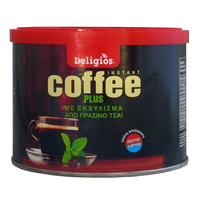 Deligios Coffee Plus με Εκχύλισμα από Πράσινο Τσάι 100g