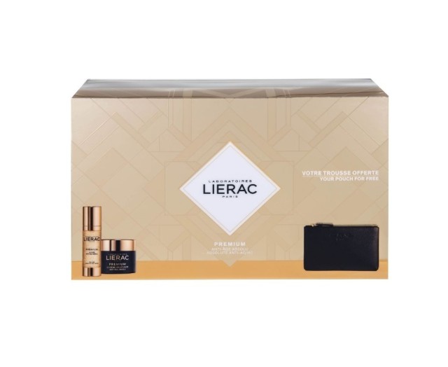 Lierac Set Premium La Cure Anti-Age Absolu 30ml & Premium Voluptuese Cream 50ml & ΔΩΡΟ Δερμάτινο Πορτοφόλι