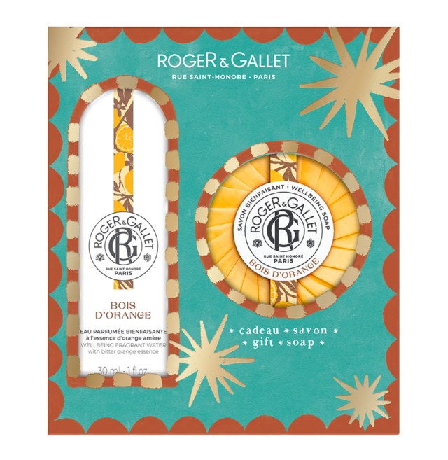 Roger & Gallet Set Bois D'Orange Eau Parfumee 30ml & ΔΩΡΟ Roger & Gallet Bois D'Orange Αρωματική Πλάκα Σαπουνιού 100gr