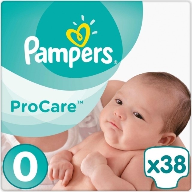 Pampers Procare Premium Protection No.0 (1-2.5kg) 38 Πάνες
