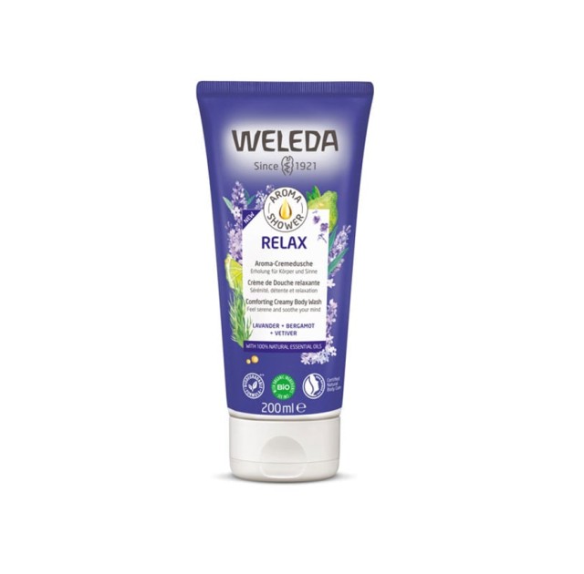 Weleda Bio Aroma Shower Relax Κρεμοντούς με Λεβάντα & Περγαμόντο 200ml