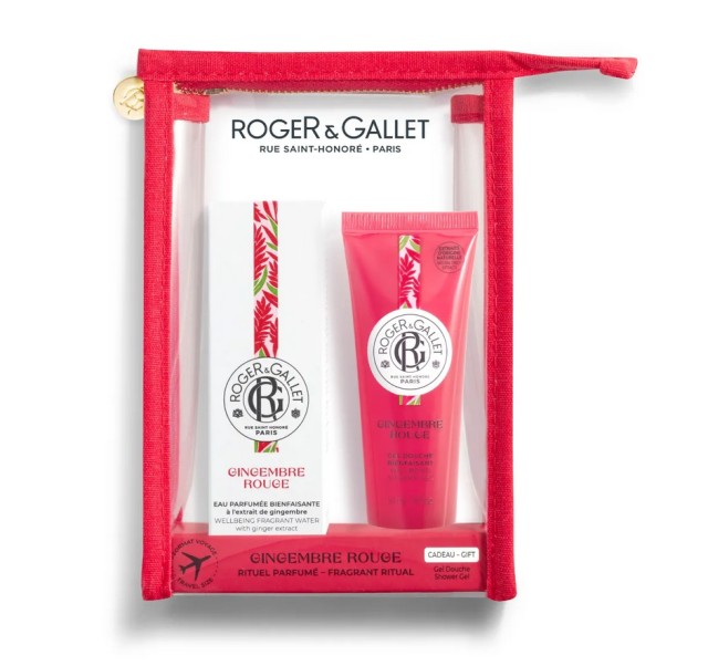 Roger & Gallet Set Gingembre Rouge Wellbeing Fragrant Water 30ml & ΔΩΡΟ Roger & Gallet Gingembre Rouge Shower Gel 50ml