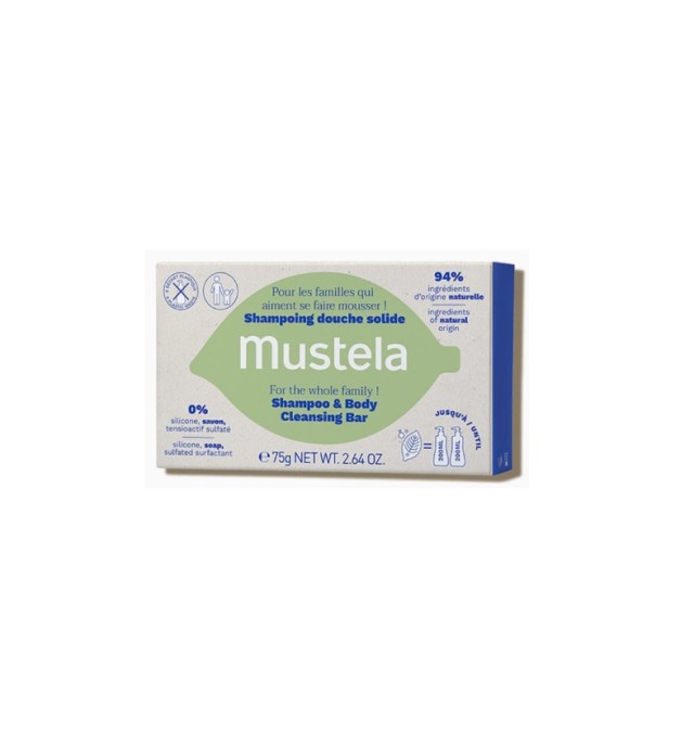 Mustela Cleansing Bar Σαπούνι Καθαρισμού για Σώμα & Μαλλιά 75gr