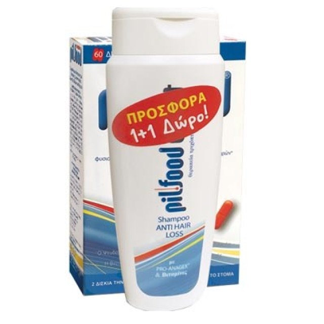 Pilfood Pack Density Συμπλήρωμα Για Μαλλιά Και Νύχια 60caps + Δώρο Pilfood Direct Shampoo Anti Hair Loss 200ml