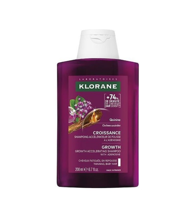 Klorane Quinine Length Σαμπουάν Eπιτάχυνσης της Aνάπτυξης με Αδενοσίνη και Κινίνη 200ml