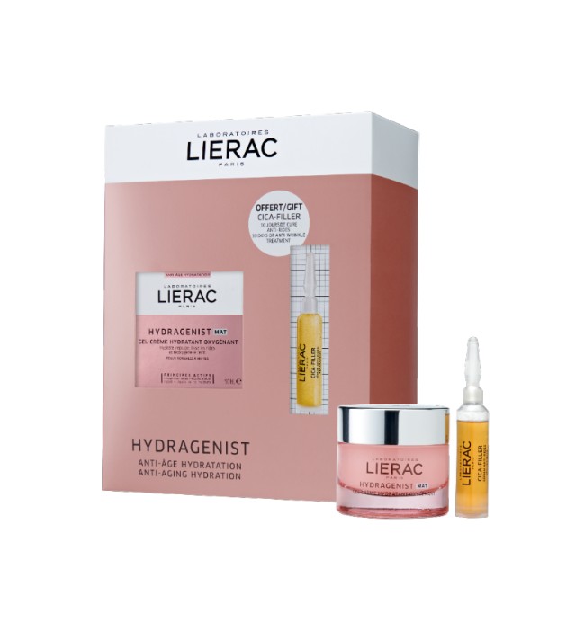 Lierac Set Hydragenist Mat Cream Ενυδατική Κρέμα Προσώπου 50ml + Δώρο Cica-Filler Anti-Wrinkle Repairing Serum 10ml