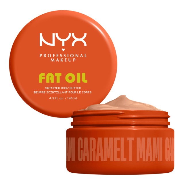 Nyx Professional Makeup Fat Oil Golden Shimmer Body Butter - Caramelt Mami 145ml