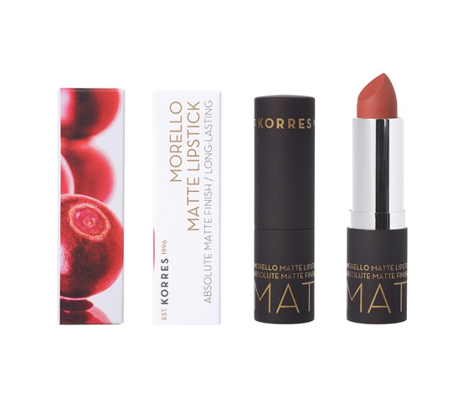 Korres Morello Matte Lipstick 34 Cashmere Cream Μatte 3.5gr