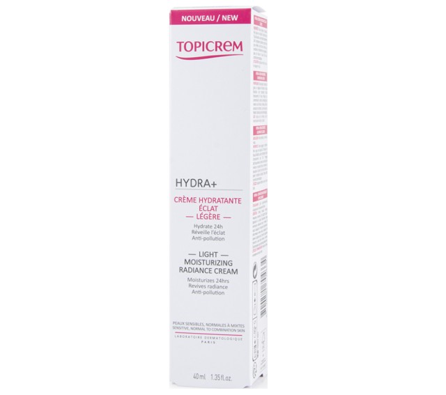 Topicrem Hydra+ Light Moisturizing Radiance Cream 40ml