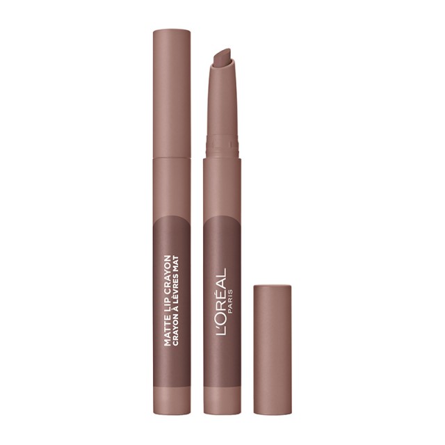 L'oreal Paris Matte Lip Crayon 100 Lavender Honey - Μολύβι Χειλιών 1,3gr