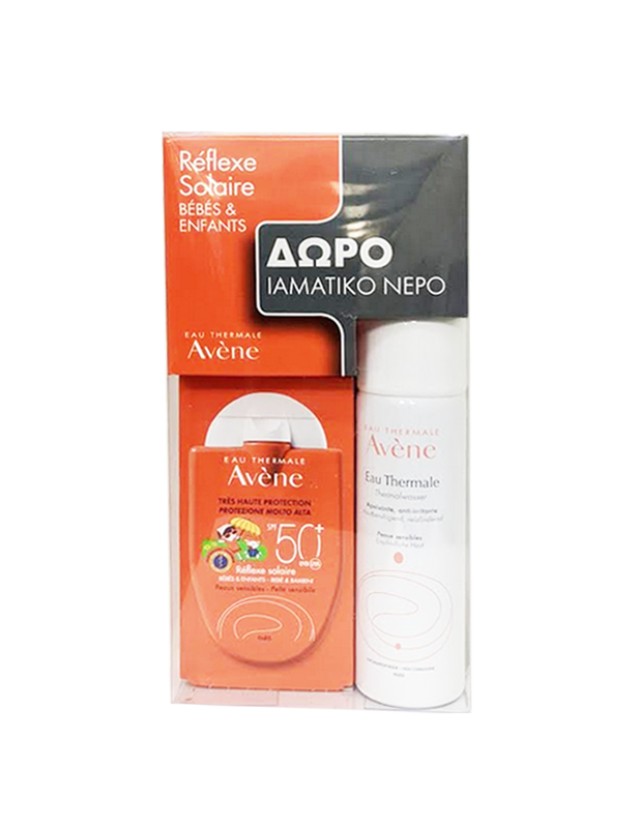 Avene Set Eau Thermale Reflexe Solaire SPF50+ 30ml + Δώρο Eau Thermale Ιαματικό Νερό 50ml