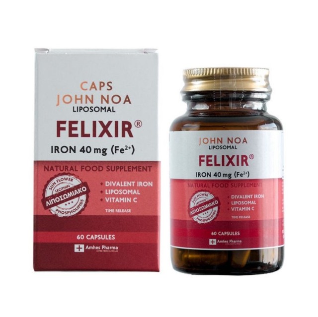 John Noa Felixir Iron 40mg 60Caps