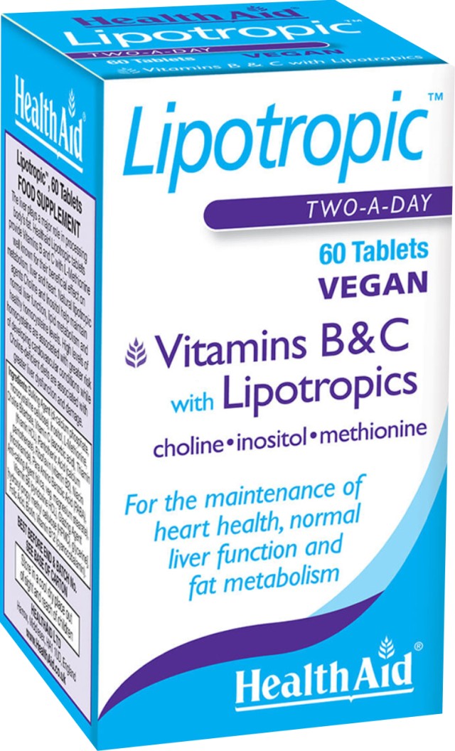 HEALTH AID LIPOTROPIC WITH B & C PROLONGED RELEASE TABLETS 60'S
