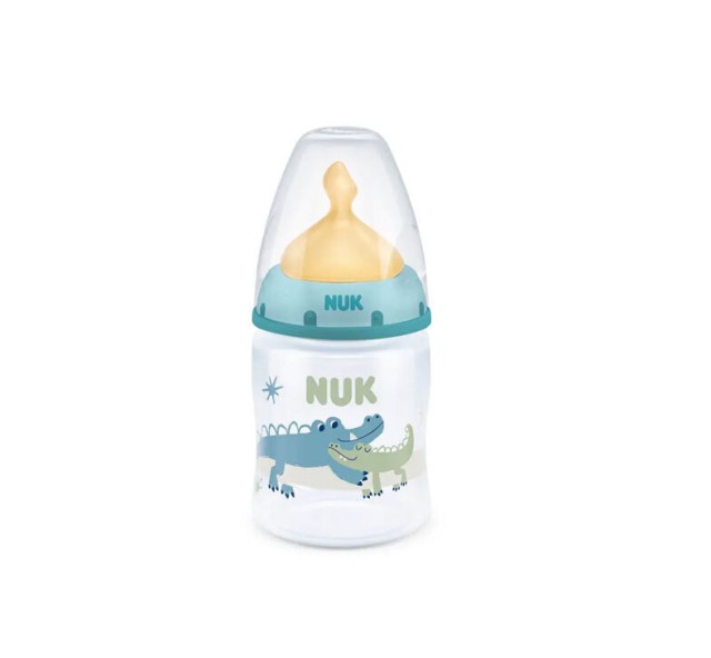 Nuk First Choice+ Μπιμπερό Με Θηλή Latex M Μπλέ 0-6m 150ml 1τμχ