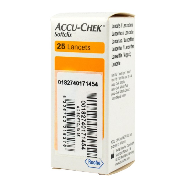 ROCHE ACCU-CHEK SOFTCLIX 25LANCETS