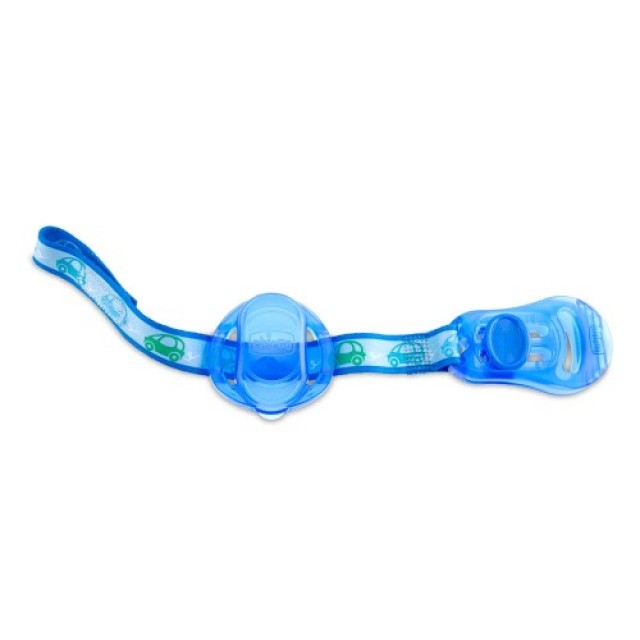 Chicco Κλιπ Πιπίλας με Κάλυμμα Θηλής Μπλε 0m+